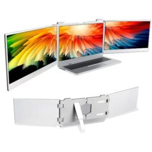Portable Dual-screen Monitor, 14-inch IPS LCD Display Screen Extender for Laptops