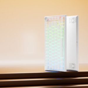 BOSSTON All-White Keycaps K81 Mechanical Keyboard Wireless Keyboard Gaming Keyboard Side-Printed Keys