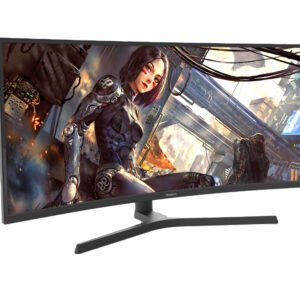 34-inch curved WQHD gaming monitor, 3440x1440 pixels @ 165 Hz, high refresh rate, high-speed PC monitor