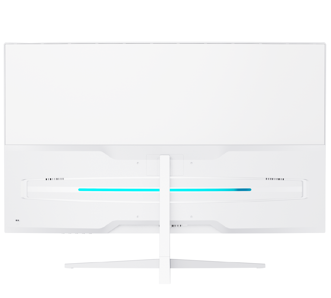 32‑Inch Curved 1080P 100Hz VA Panel Frameless White Gaming Monitor - Image 2