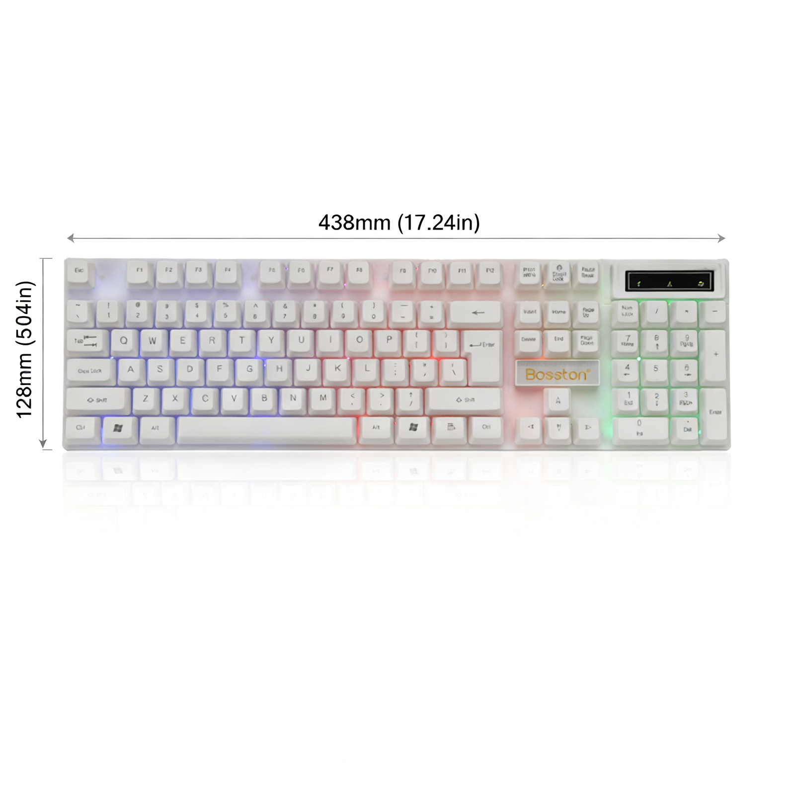 Factory Wholesale Price New K310 LED Backlit USB Wired Gaming Keyboard 104 Keys Floating Keycaps - Image 6