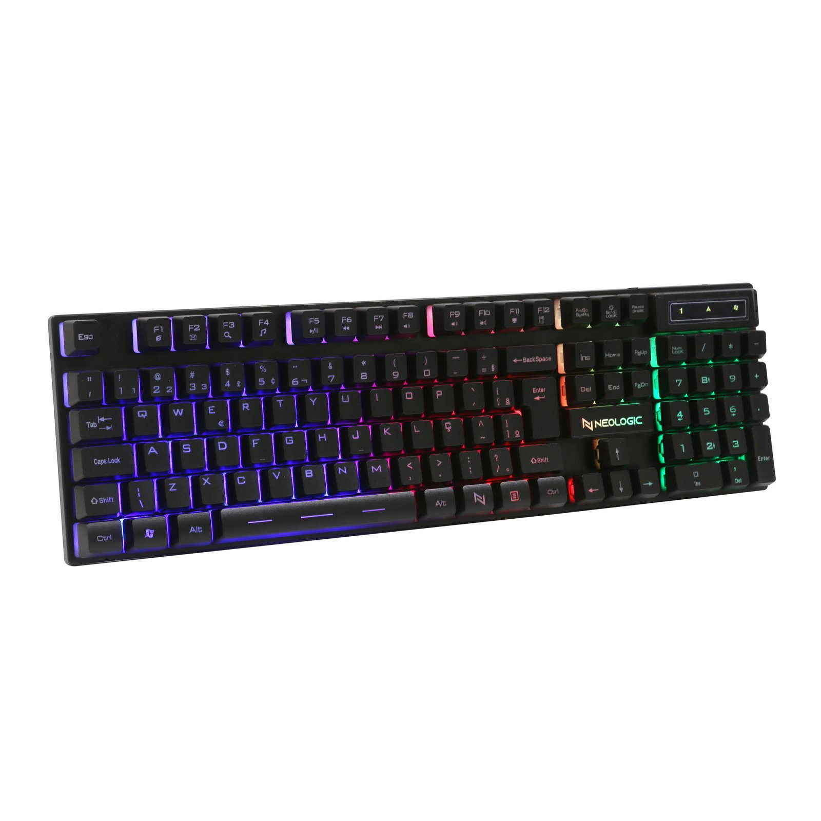 BOSSTON 2025 Wired Membrane Gaming Keyboard with Glimmering Rainbow Light for Games Office Home Use - Image 2