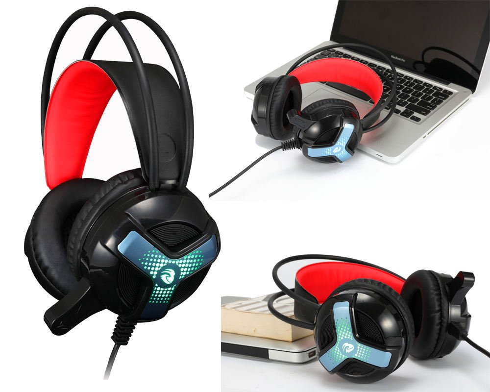 4 in 1 Game LED Keyboard Mouse Headphone Mousepad 104 Keys USB Computer Gaming Combos for Gamers - Image 2