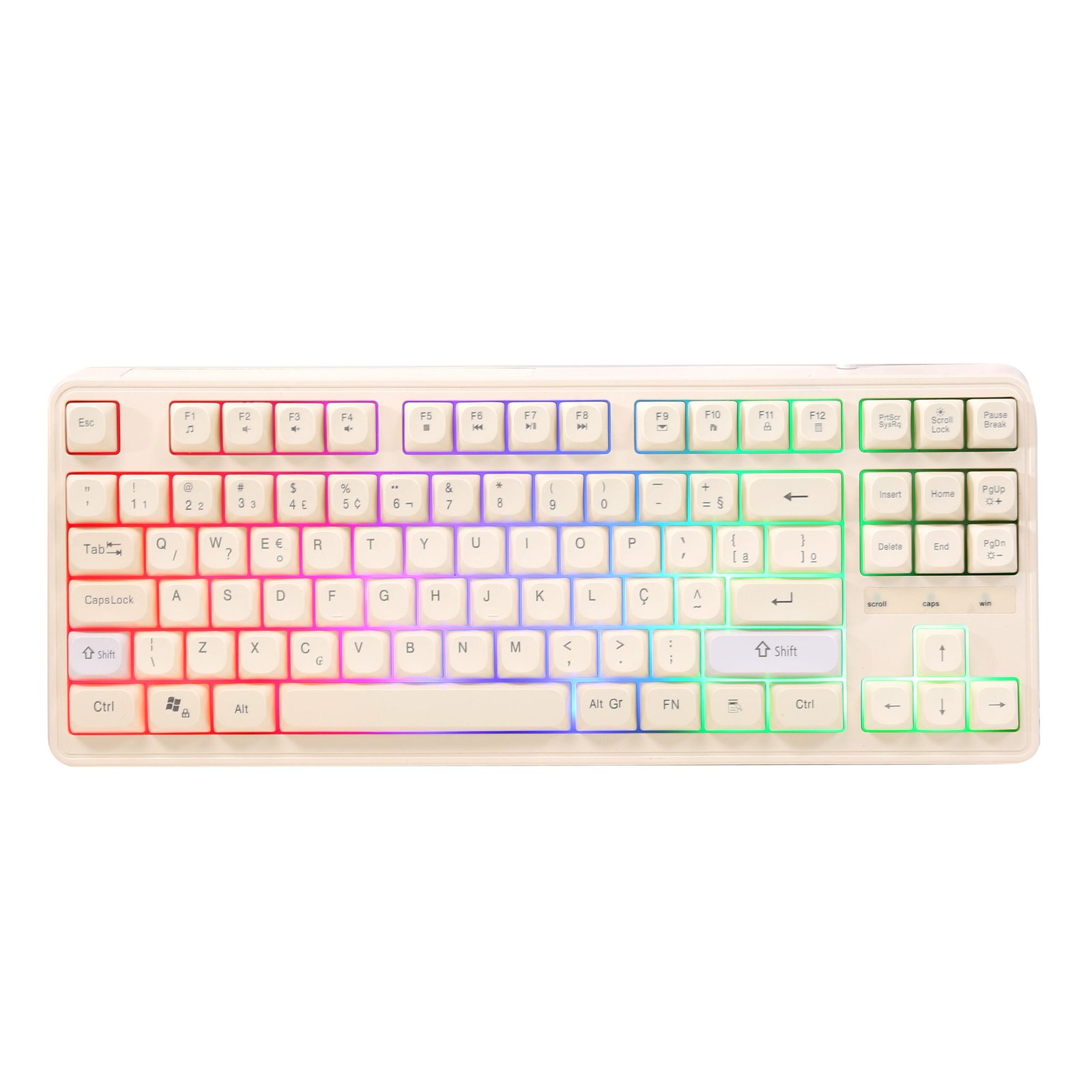 BOSSTON 2025 Light Wired Gaming Keyboard with Multimedia Keys