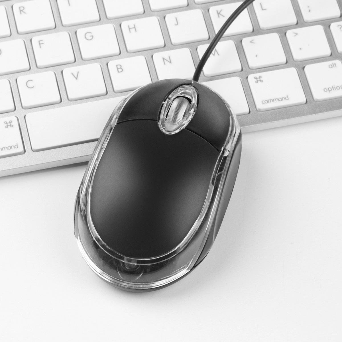BOSSTON 2026 Compact Model Wired USB Office Mouse with Illuminated Lighting