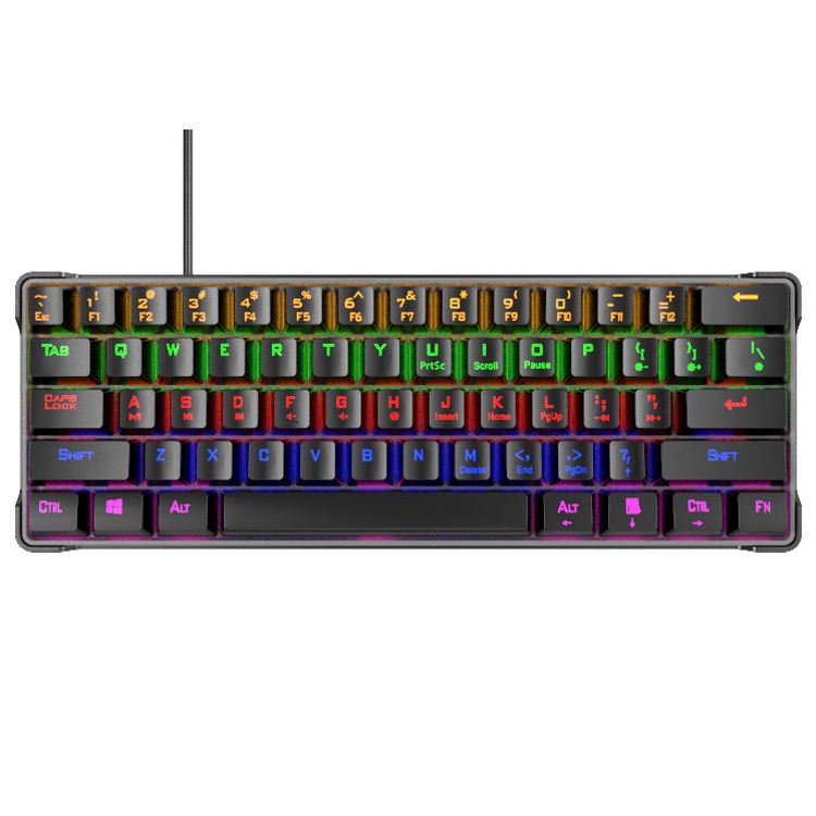USB Type-c Interface 60% White Black Keyboard RGB 61 Keys Gaming Usb Wired Light Led Gamer Hot Swap Mechanical Keyboard - Image 6