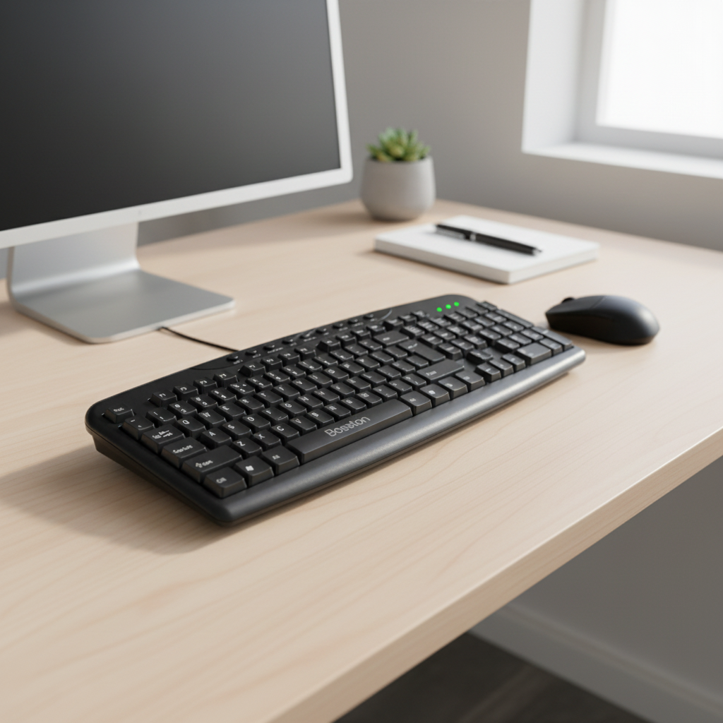 USB Multimedia Customized Keyboard with 9 Multi Keys for Office Computer - Image 2